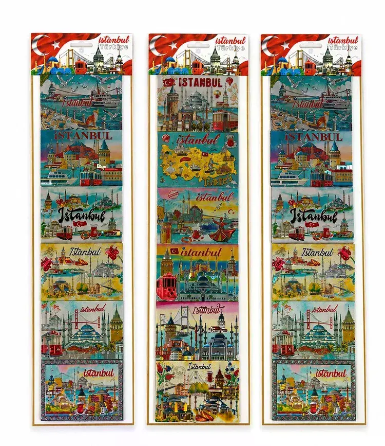 İstanbul Temalı Silikon Buzdolapı Süsü Magnet 6'lı Set Alk5809