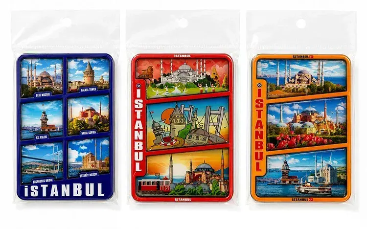 İstanbul Temalı Ahşap Buzdolapı Süsü Magnet Alk5824