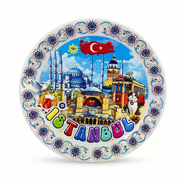 İstanbul Temalı Seramik Magnet Alk5853