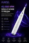 Ultrasonic &nbsp;Şarjlı Elektrikli Akıllı Diş&nbsp;Temizleme Cihazı Beyazlatıcı 5 Mod 3+1 Başlık, IPX8 Su Geçirmez Beyaz-4