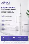 Ultrasonic &nbsp;Şarjlı Elektrikli Akıllı Diş&nbsp;Temizleme Cihazı Beyazlatıcı 5 Mod 3+1 Başlık, IPX8 Su Geçirmez Beyaz-5