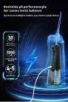 Şarjlı Ağız Duşu Diş Bakım Cihazı 4 Modlu Diş Arası Temizleyici 320ML 5 Başlıklı 1500 mAh Kablosuz-5