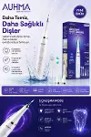 Ultrasonic Şarjlı Elektrikli Akıllı Diş Temizleme Cihazı Beyazlatıcı 5 Mod 3+1 Başlık, IPX8 Su Geçirmez Siyah-2