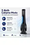 Turbo Smart Akıllı Fan Led Ekranlı Kumandalı 90° Hareketli Serinletici Soğutucu Kule tipi Vantilatör-2