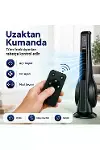Turbo Smart Akıllı Fan Led Ekranlı Kumandalı 90° Hareketli Serinletici Soğutucu Kule tipi Vantilatör-4