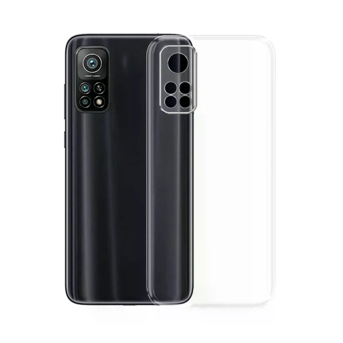 Xiaomi Mi 10t Kılıf Lüx Şeffaf Silikon - Şeffaf