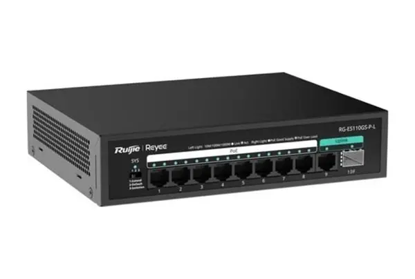 Reyee 8port Rg-es110gs-p-l Gıgabıt 1-uplınk 1-sfp 120w Yöntilemez Poe Swıtch