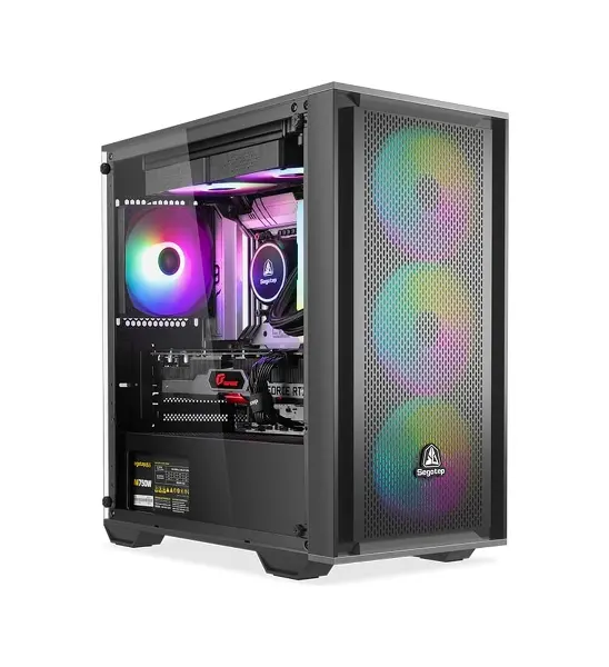 Segotep Gank 240-s Siyah 650w 80+ Midi Tower Kasa Argb Fan Akak0sgp0017