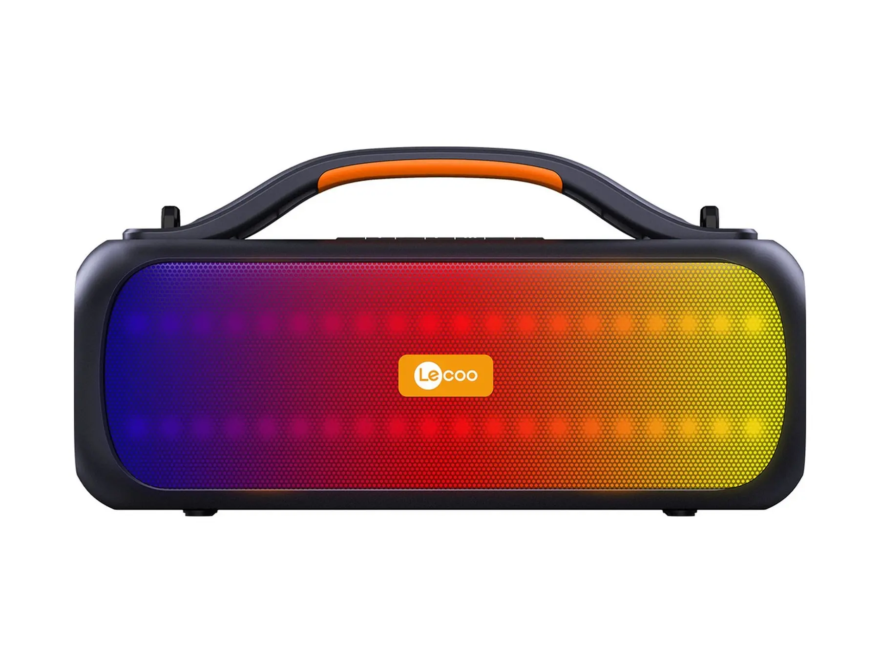 Lecoo DS155 30W Kablosuz Bluetooth 5.0 RGB IPX5 TWS Stereo Boombox Taşınabilir Hoparlör Siyah