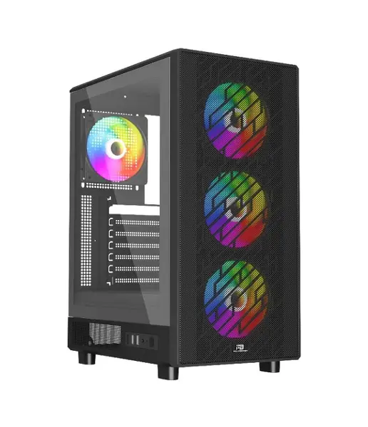 Powerboost Pb-a700b 750w 80+ Bronze Atx Usb 3.0 Rainbow Fanly Mesh Gaming Siyah Kasa