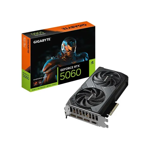 Gigabyte Rtx5060 Windforce Oc 8gb Gddr7 Gv-n5060wf2oc-8gd