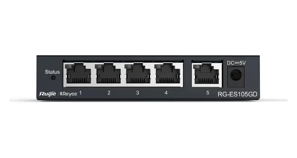 Ruijie-reyee Rg-es105gd 5 Port 10-100-1000 Mbps Gbit Yönetilemez Switch Çelik Kasa