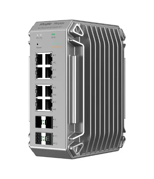 Ruijie Reyee RG-NIS3100-8GT4SFP-HP 8 Port Poe 4xSfp Gigabit Yönetilebilir Endüstriyel PoE Switch