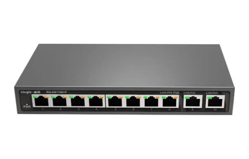 Reyee RG-ES110D-P 10 Port Yönetilemez Switch