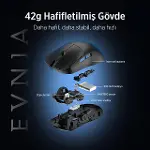 Philips EVNIA Serisi SPK9718 Kablosuz Bluetooth Dual Mod 36000DPI 6 Tuşlu Optik Oyuncu Mouse Siyah Siyah-7