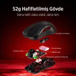 Philips EVNIA Serisi SPK9418 Kablosuz Bluetooth 12000DPI 6 Tuşlu Optik  Oyuncu Mouse Beyaz-10