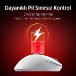 Philips EVNIA Serisi SPK9418 Kablosuz Bluetooth 12000DPI 6 Tuşlu Optik  Oyuncu Mouse Beyaz-5
