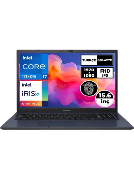 Asus ExpertBook B1 B1502CBA-I78512B0D001 i7-1255U 16 GB 512 GB SSD 15.6" Dos Dizüstü Bilgisayar