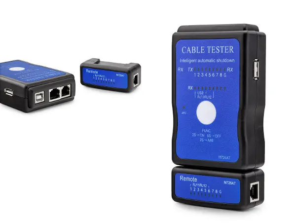 Kablo Test Cihazı RJ11 RJ45 RJ12 USB Siyah HDX6512