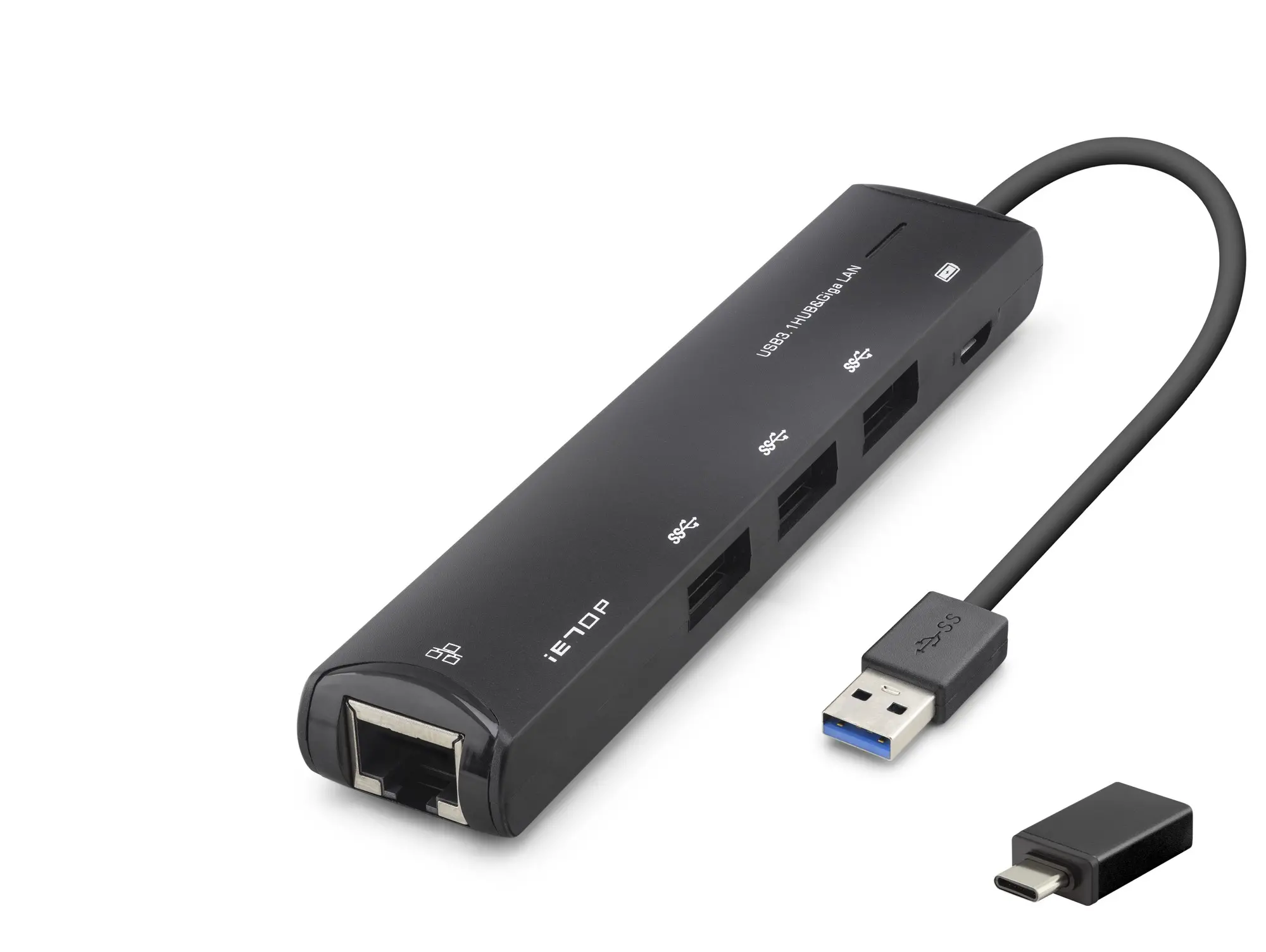 Usb Type-c 3.2 Gen1 Hub Gigabit Lan 4 Port 5 Gbps Siyah HDX7897
