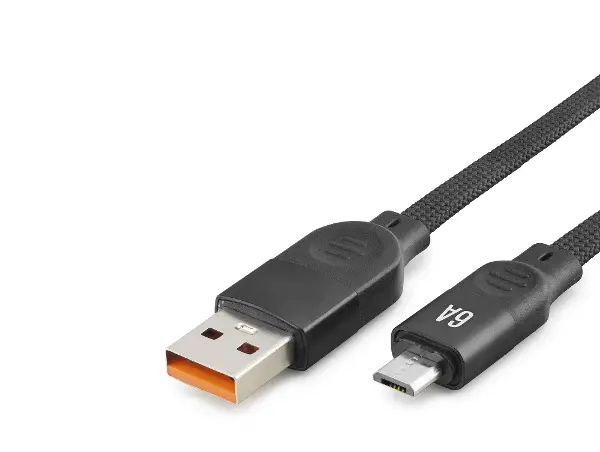 Micro Usb Şarj Ve Data Kablosu 6A 1 M Örgülü Siyah ND1181