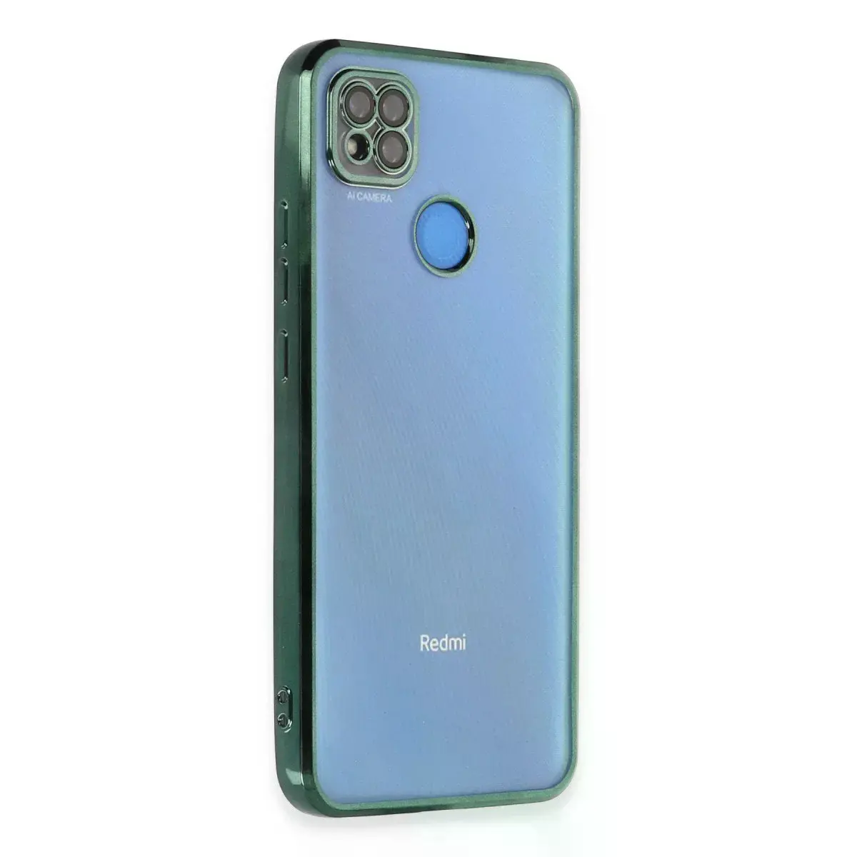 Xiaomi Redmi 9c Kılıf Razer Lensli Silikon - Yeşil
