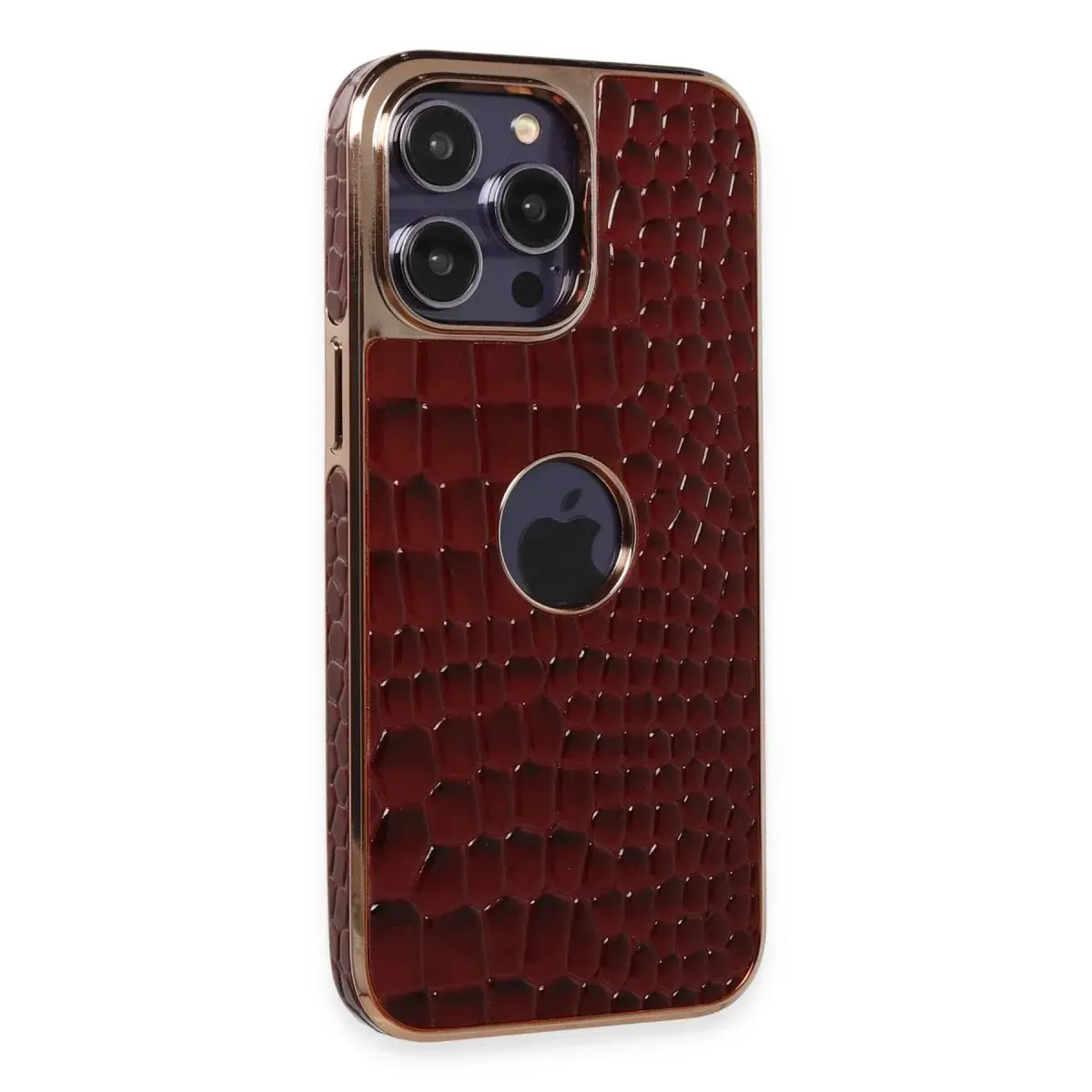 İphone 13 Pro Max Kılıf Snake Kapak - Bordo