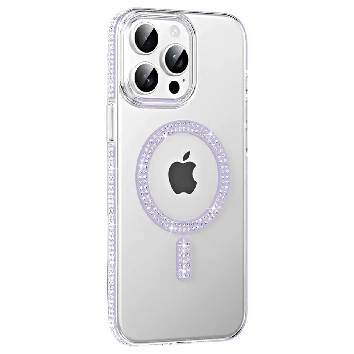 Joko  İphone 14 Pro Max Move Taşlı Magsafe Kapak - Lila