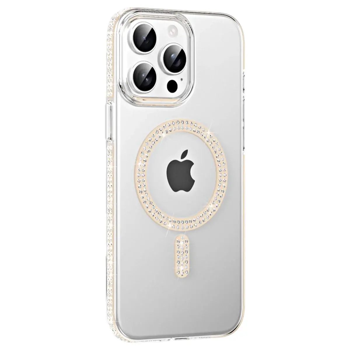 Joko  İphone 14 Pro Max Move Taşlı Magsafe Kapak - Pembe