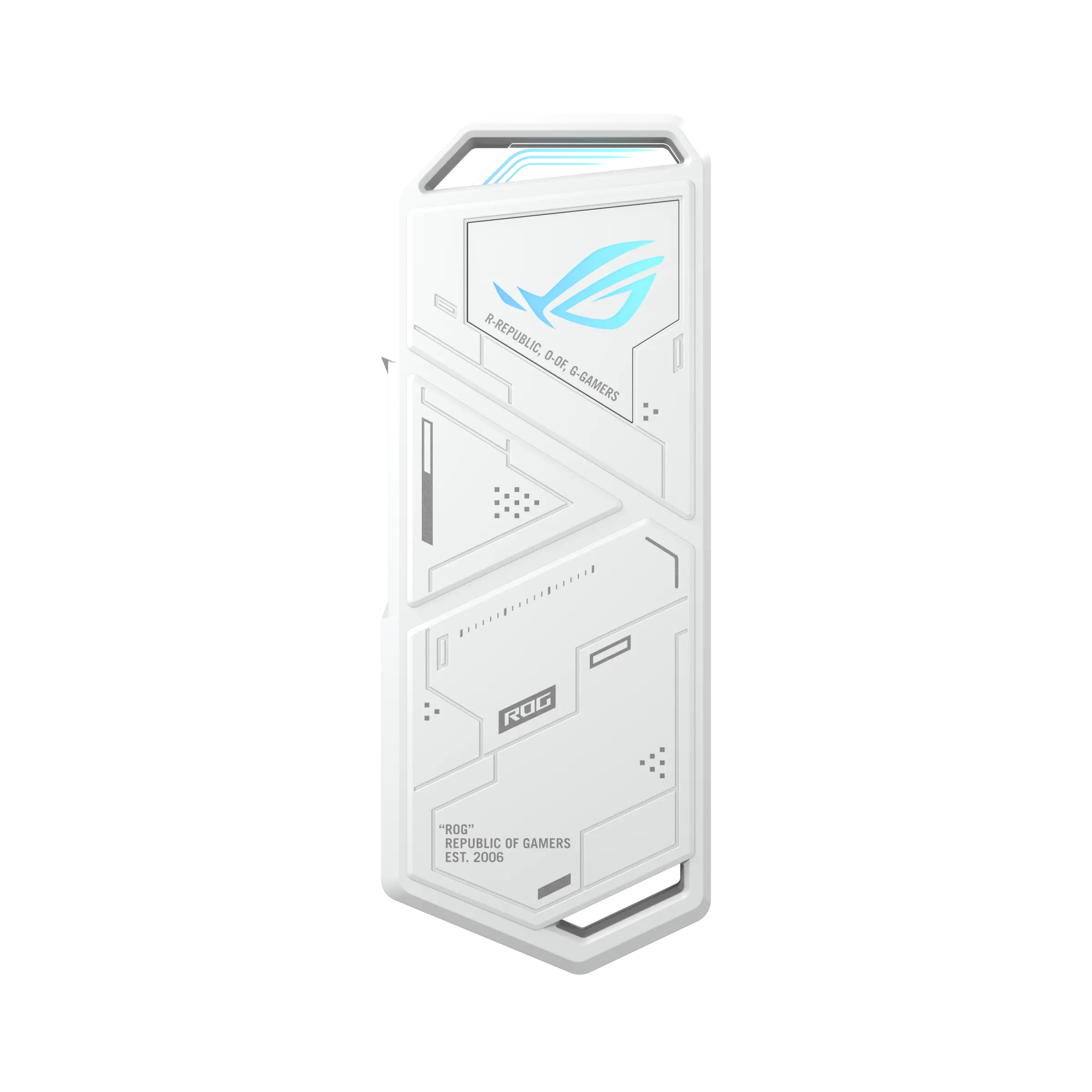 ROG STRIX ARION BEYAZ M.2 NVMe SSD KUTUSU ESD-S1C/WHT/G/AS/ USB3.2 GEN2 Tip-C 10Gbps Çift USB-Cden Cye ve USBC den A ya kablo