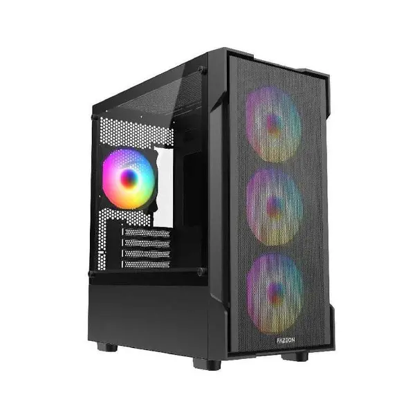 F1 M650BBM 650W 80 4x RAINBOW FIXED LED FAN MICRO ATX 2xUSB3.0 SİYAH KASA