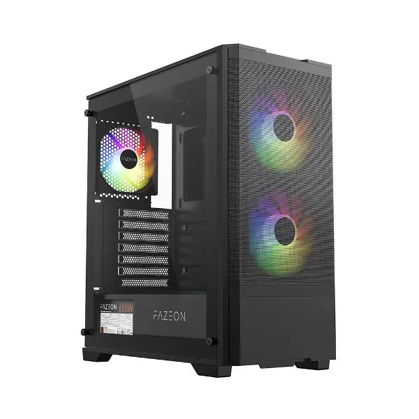F16A650BBM 650W 80+ BR 3x ARGB FAN ATX 2xUSB3.0 SİYAH GAMING KASA