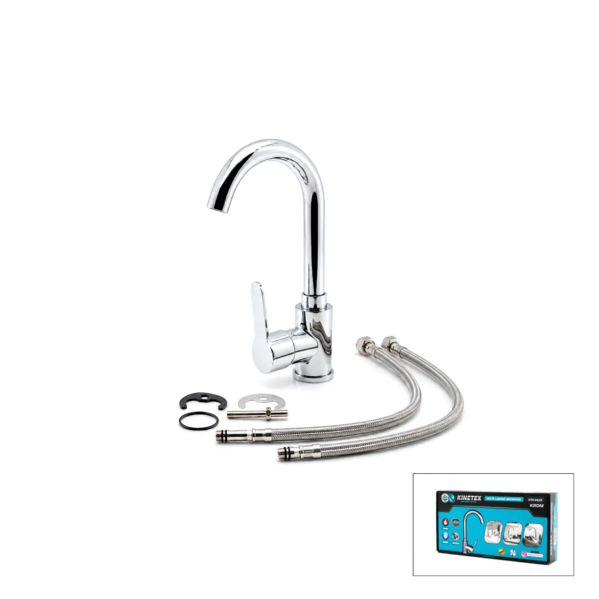 KROM DELTA LAVABO BATARYASI AÇ KAPA KTX-2639 (4745)