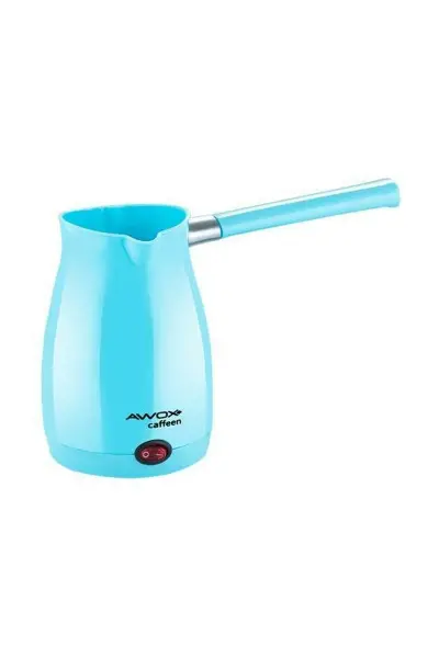 AWOX CAFFEEN  MAVİ  ELEKTRİKLİ CEZVE  TÜRK KAHVESİ  MAKİNESİ  PLASTİK   ÇİFT AĞIZ   0.4LT - 5 FİNCAN   1000W (4745)