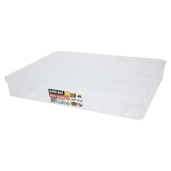 MARS 40 BÖLMELİ ŞEFFAF ORGANİZER BOX 39x30x55CM (4745)