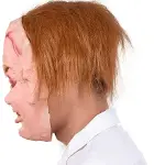 Çaki Maskesi Kahverengi Saçlı Lateks Et Chucky Çaki Maskesi (4745)-2