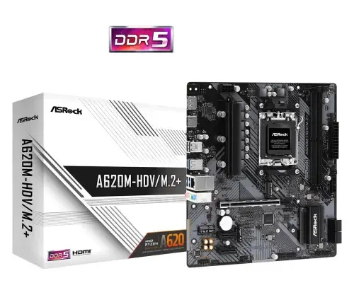 ANAKART - 90-MXBLK0-A0UAYZ- A620M-HDV/M.2+