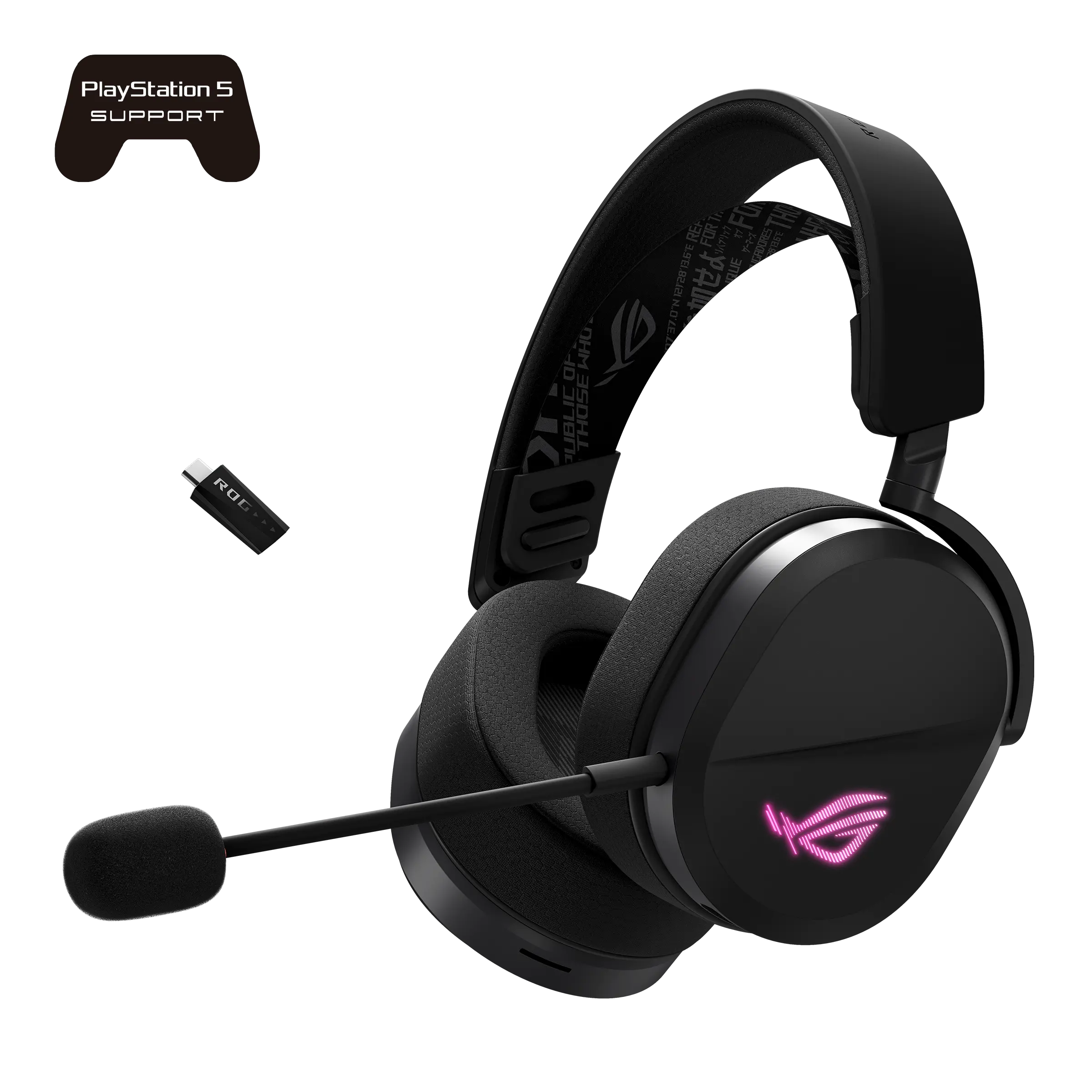 ROG PELTA KABLOSUZ OYUN KULAKLIĞI (BT ROG SPEEDNOVA 2.4GHZ USB-C HAFİF 309G 50MM ROG TİTANYUM KAPLI SÜRÜCÜLER 10MM GENİŞBANT MİKROFON 60 SAAT PİL ÖMRÜ PC SWITCH PS5 İÇİN)
