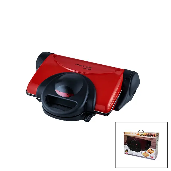 AWOX ORİON  KIRMIZI   8 DİLİM  ELEKTRİKLİ  TEFLON TOST MAKİNESİ  -  180° IZGARA   6 KADEME ISI AYARI   1800W (4745)