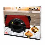 AWOX ORİON  KIRMIZI   8 DİLİM  ELEKTRİKLİ  TEFLON TOST MAKİNESİ  -  180° IZGARA   6 KADEME ISI AYARI   1800W (4745)-3