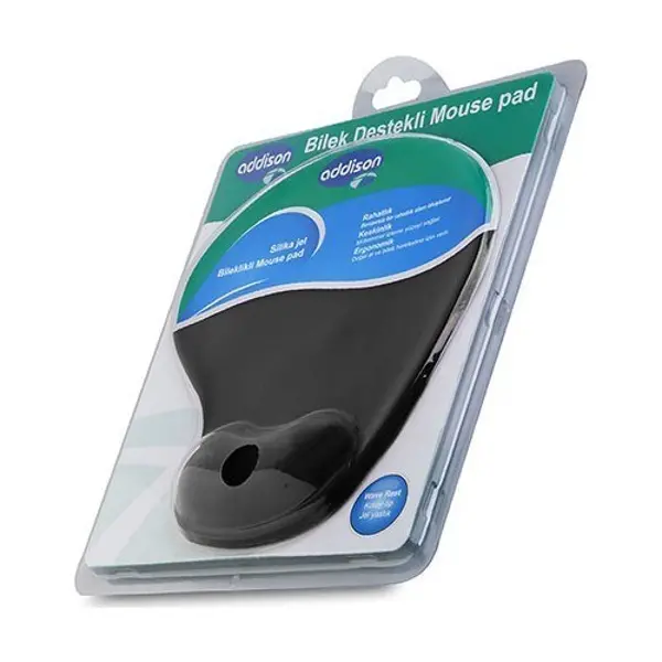 300152 Siyah Bilek Destekli Mouse Pad