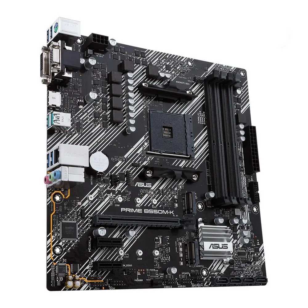 B550M-K AMD B550 Ultra Durable Motherboard with Digital VRM Solution PCIe 4.0