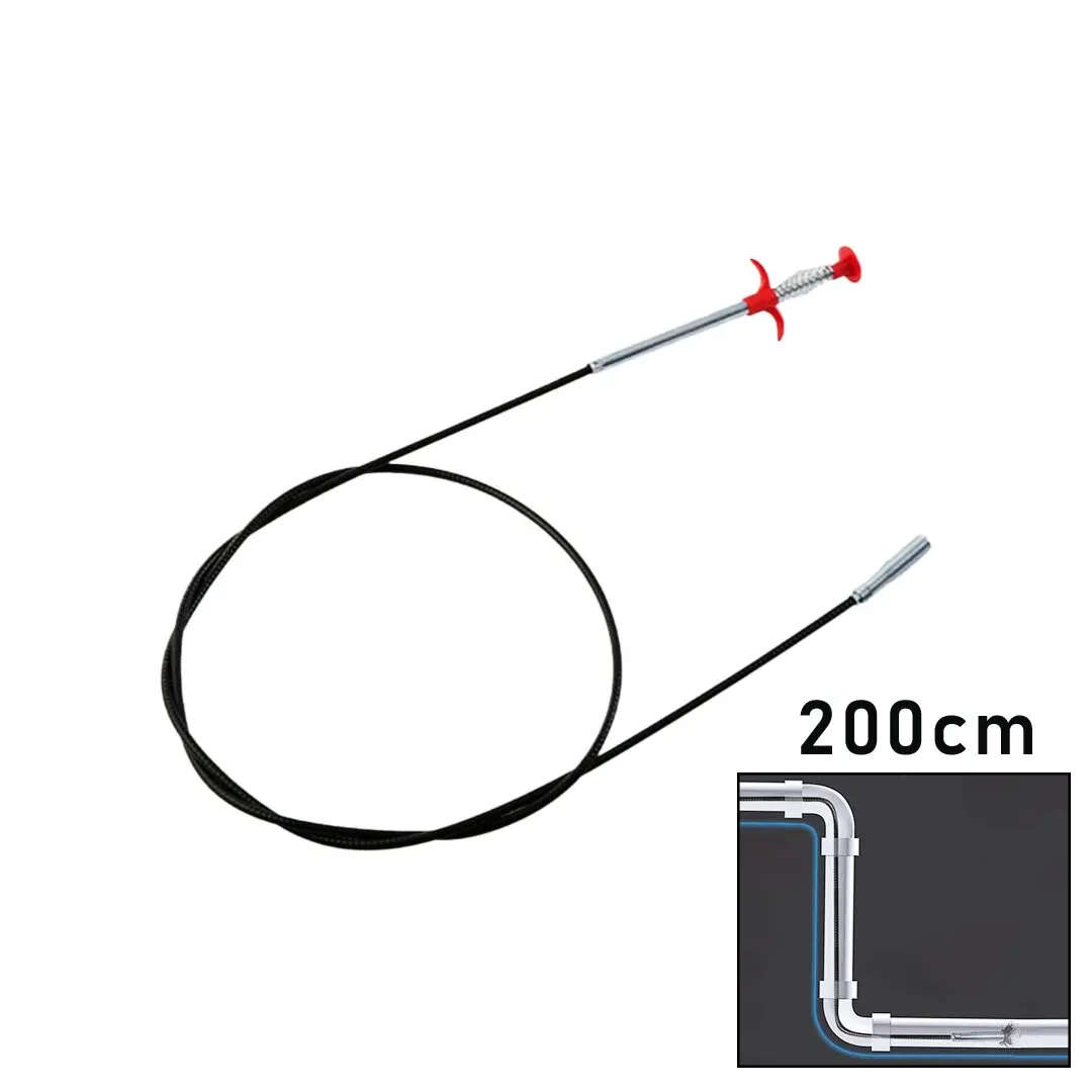 200CM YAYLI - KISKAÇ LAVABO - GİDER VB.TEMİZLEME - ÇOK AMAÇLI ÇUBUK (4745)