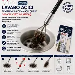 200CM YAYLI - KISKAÇ LAVABO - GİDER VB.TEMİZLEME - ÇOK AMAÇLI ÇUBUK (4745)-2
