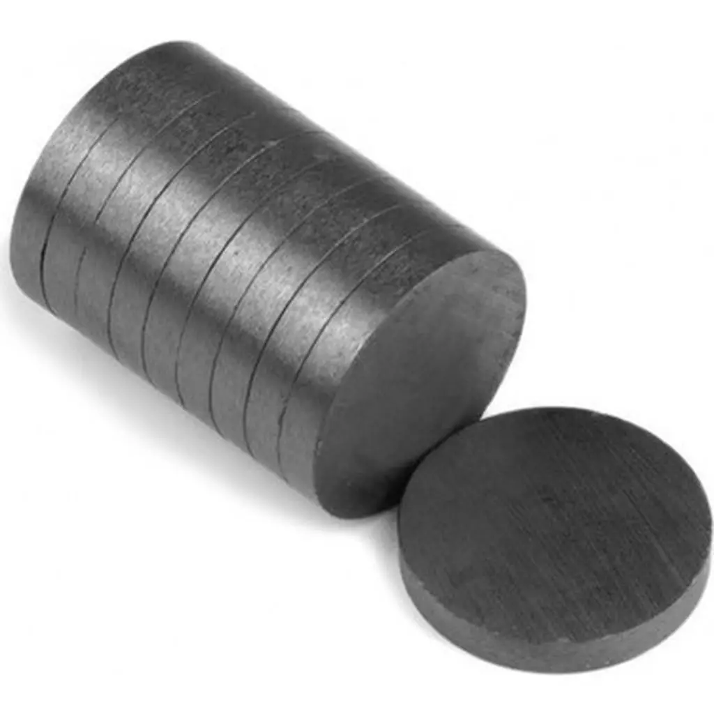 600 Adet Siyah Mıknatıs 20x15x3mm - Dikdörtgen Ferrit / Seramik Mıknatısı