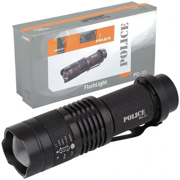 Pc-11 Mini El Feneri Sadece 1 Kalem Pil İle Çalışır Cree Q5 Led Teknolojisi, 100m Menzil Ve Zoom Özelliği. Kompakt, Güçlü Ve Ultra Ekonomik.