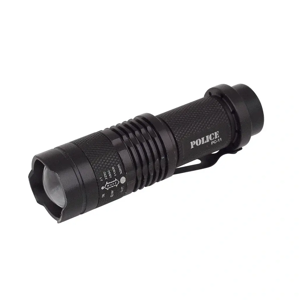 Pc-11 Mini El Feneri Sadece 1  Kalem Pil İle Çalışır Cree Q5 Led Teknolojisi, 100m Menzil Ve Zoom Özelliği. Kompakt, Güçlü Ve Ultra Ekonomik.-4