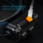Fithome W690 7 Aydınlatma Modlu Xpe Cob  Led Sensörlü Dahili Pilli Usb Şarj Edilebilir Kafa Feneri-6
