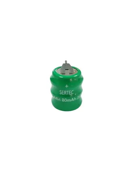 - 3.6v 3s1p 80 Mah 2 Pin Nı-mh Buton Pil