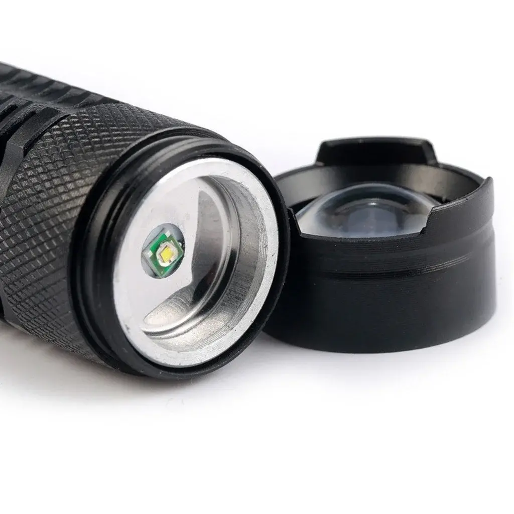 Cree Q5 Led Zoomlu  Pilli Mini Feneri 14500 Pil İle Çalışma Özelliği-4